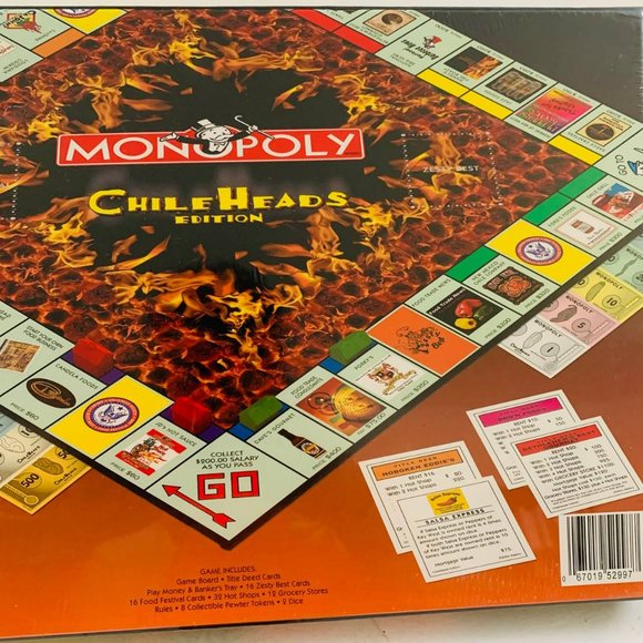 Vintage Monopoly Chile Heads Edition Board Game Hasbro USAopoly New Sealed - Picture 5 of 7